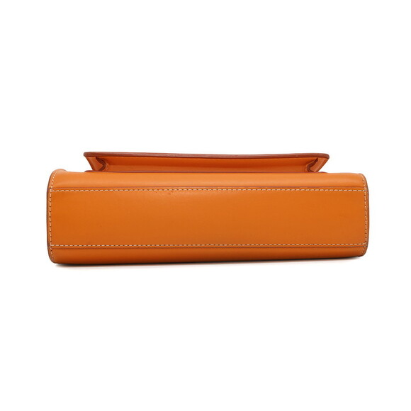BURBERRY Orange Leather Shoulder Bag - Picture 3 of 16